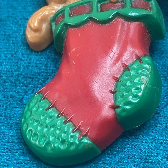 Vintage Hallmark Teddy Bear in Stocking - Picture 3 of 5